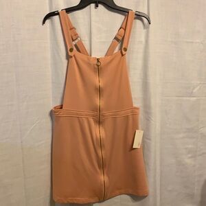 Pie in the Sky Large suspender NWT overall zip up mini dress